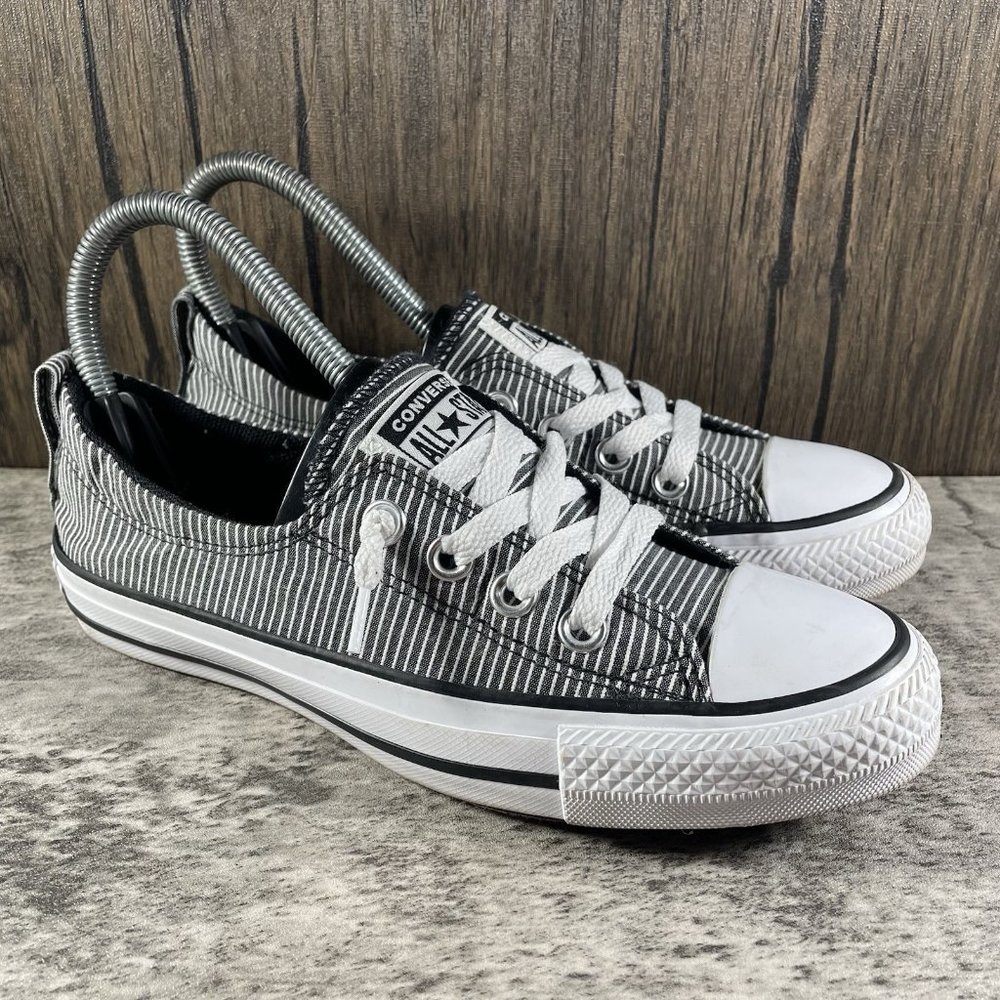Converse Black and White Striped Sneakers